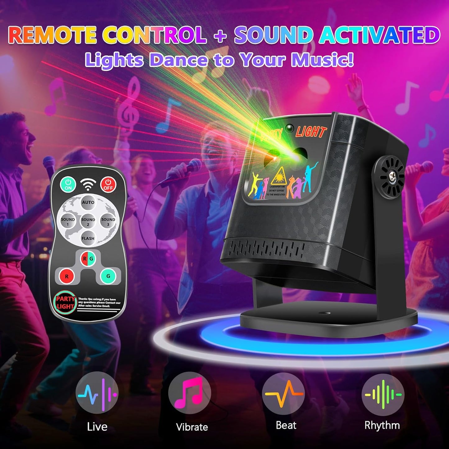 RaveLight™  60 Pattern Laser Light