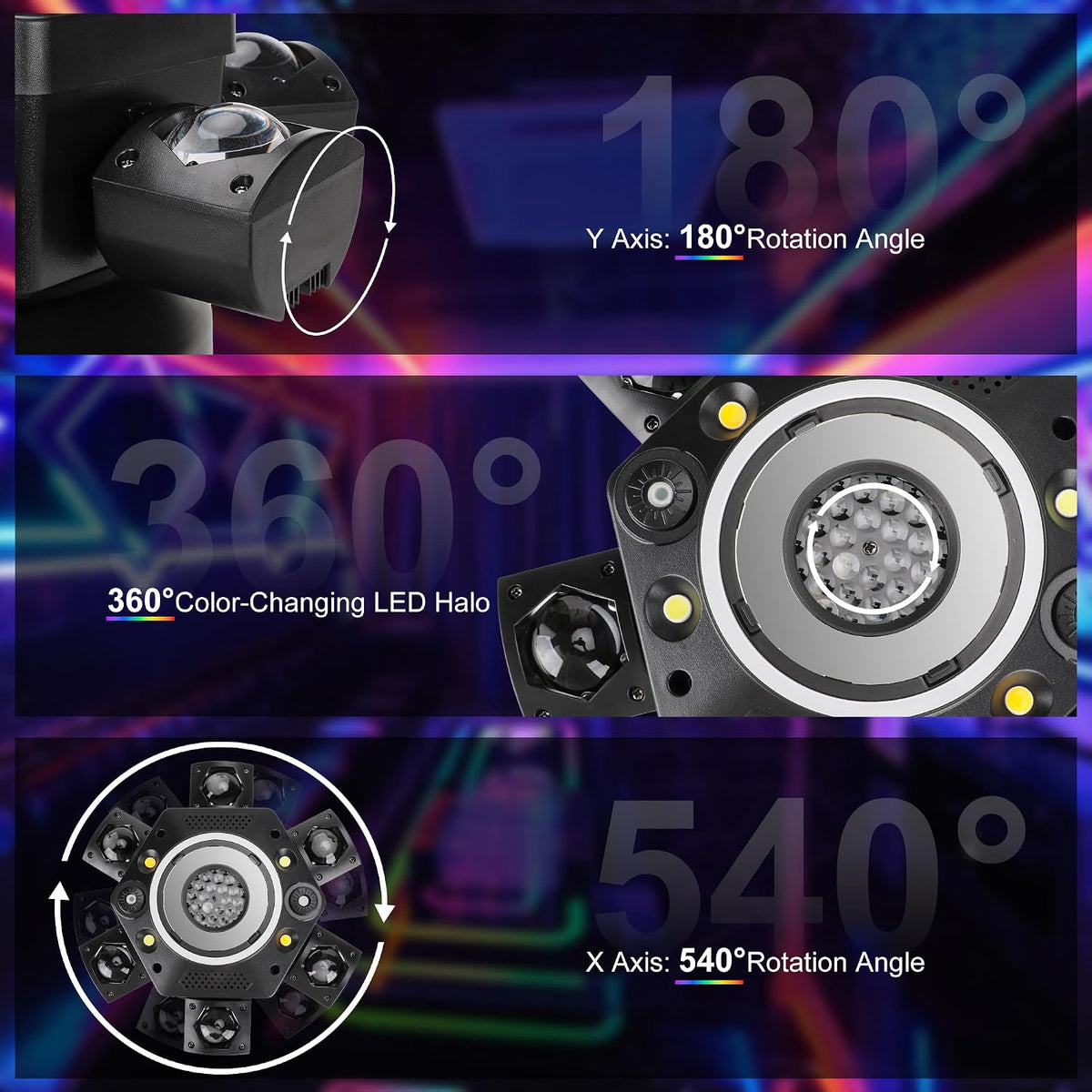 RaveLight™ 180W 8 IN 1 Moving Head