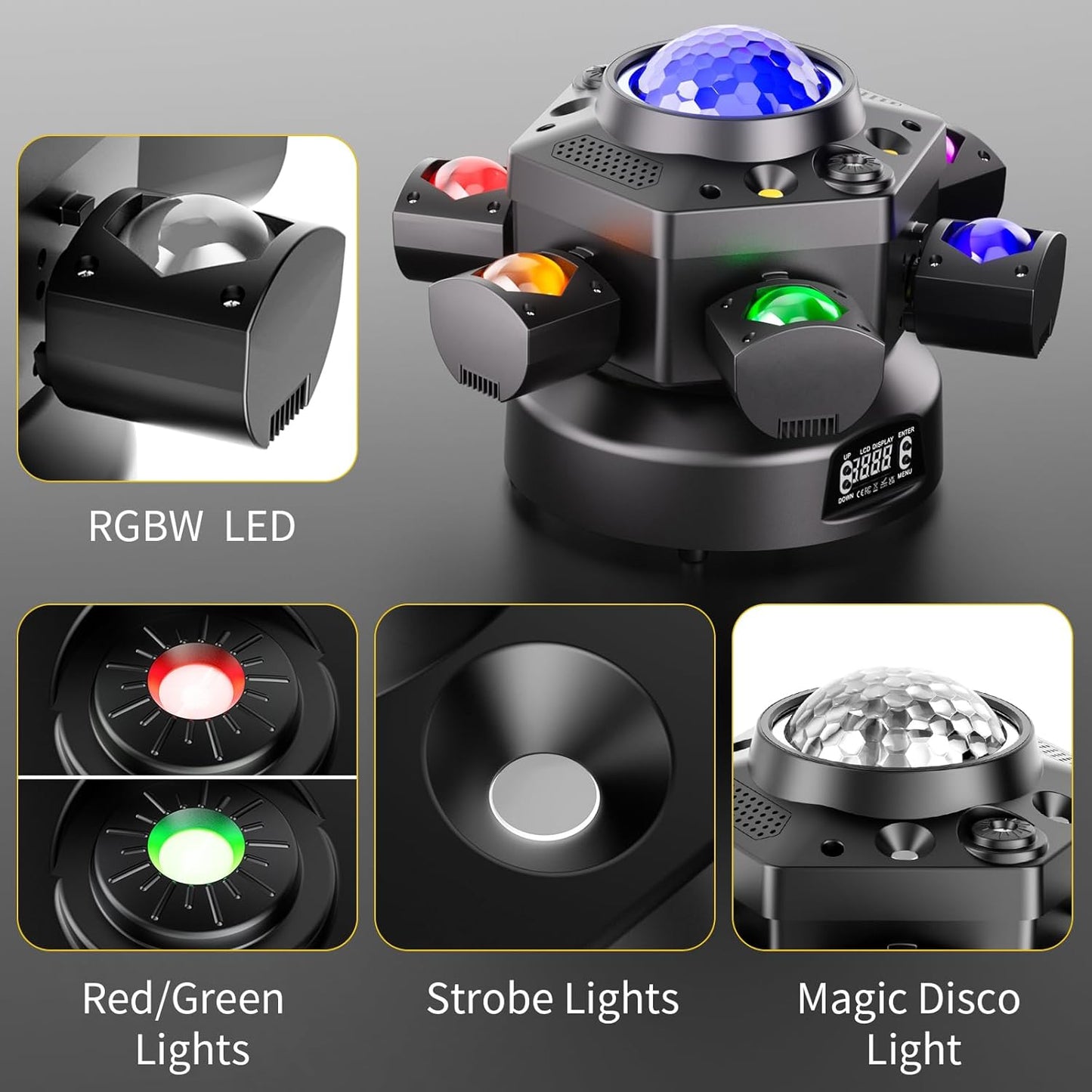 RaveLight™ 150W LED Disco Ball Moving Head