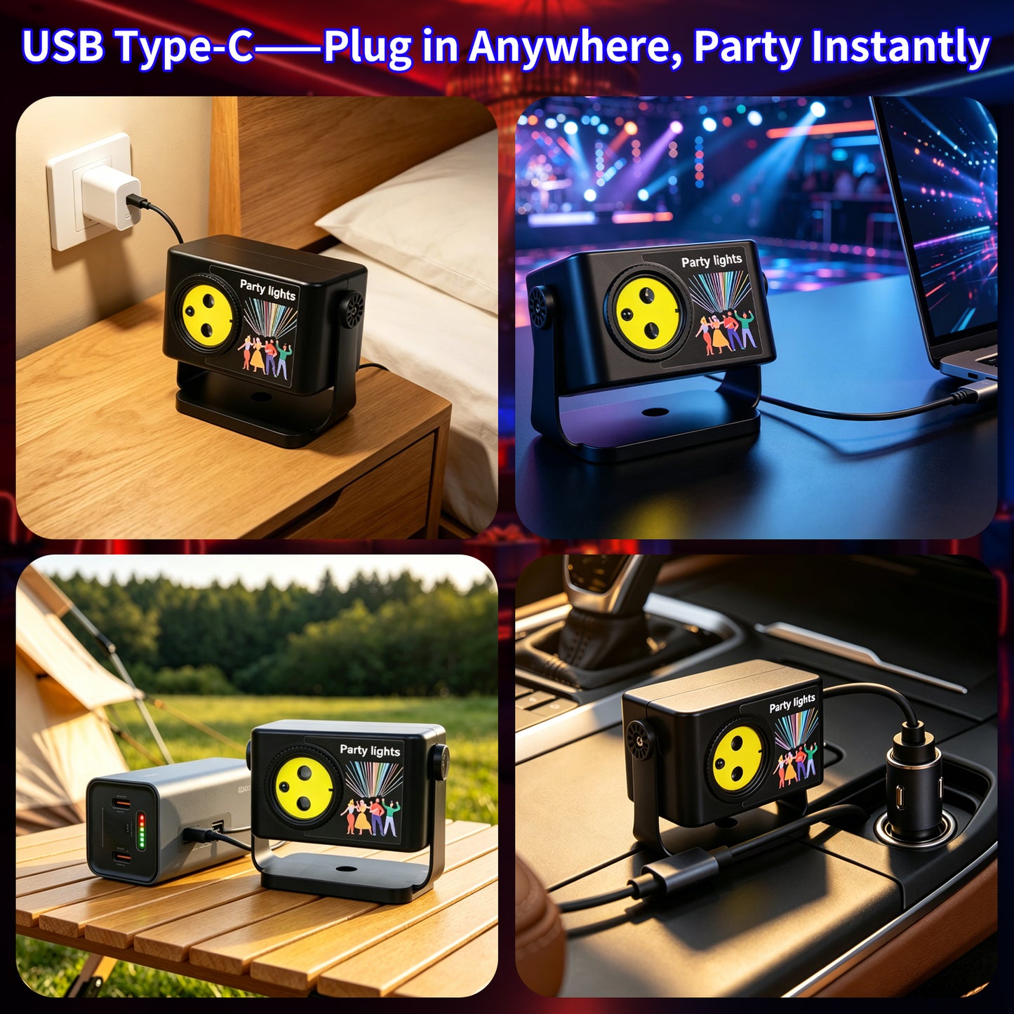 RaveLight™-2 Pack Disco Dj Lights