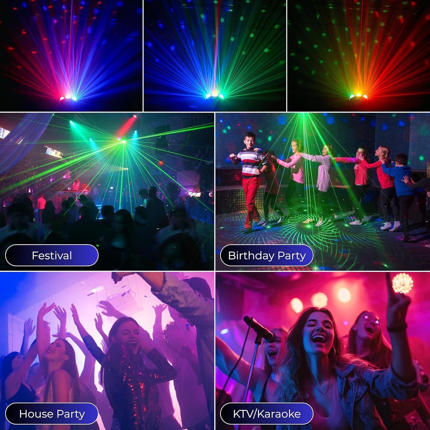 RaveLight™ Double Magic Ball Disco Light