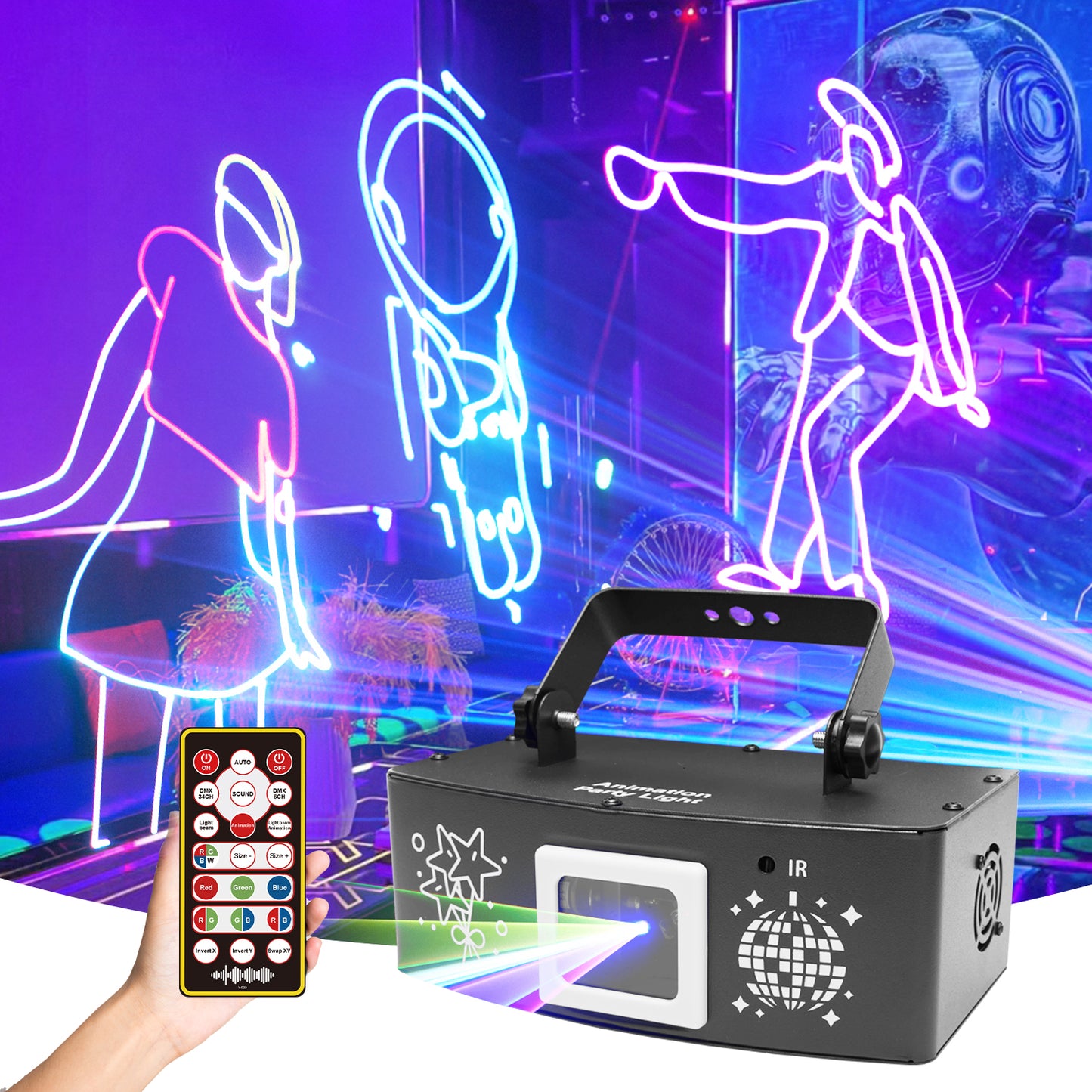1 W Animated Projector
