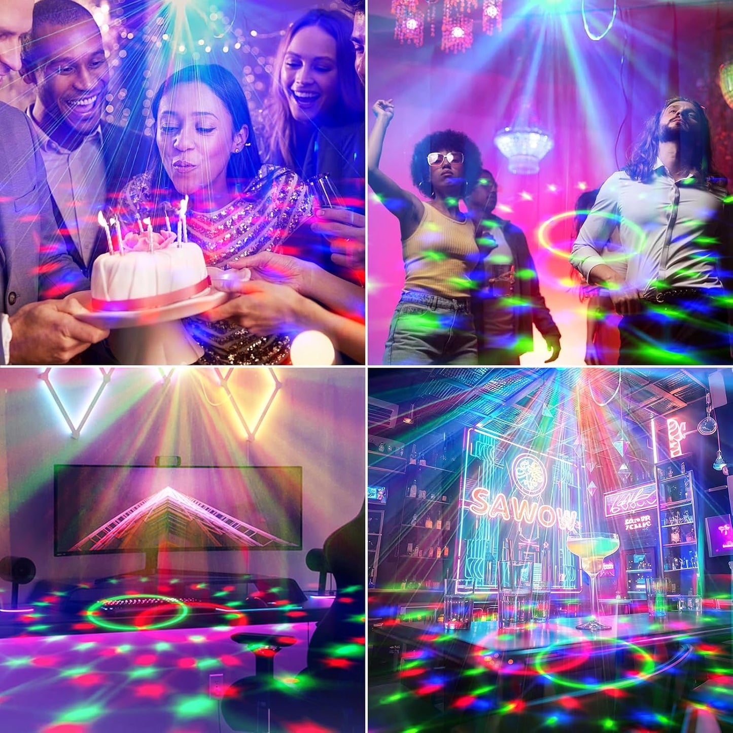 Ravelight-Party Disco Ball Lights DJ Stage Strobe Rave Lights