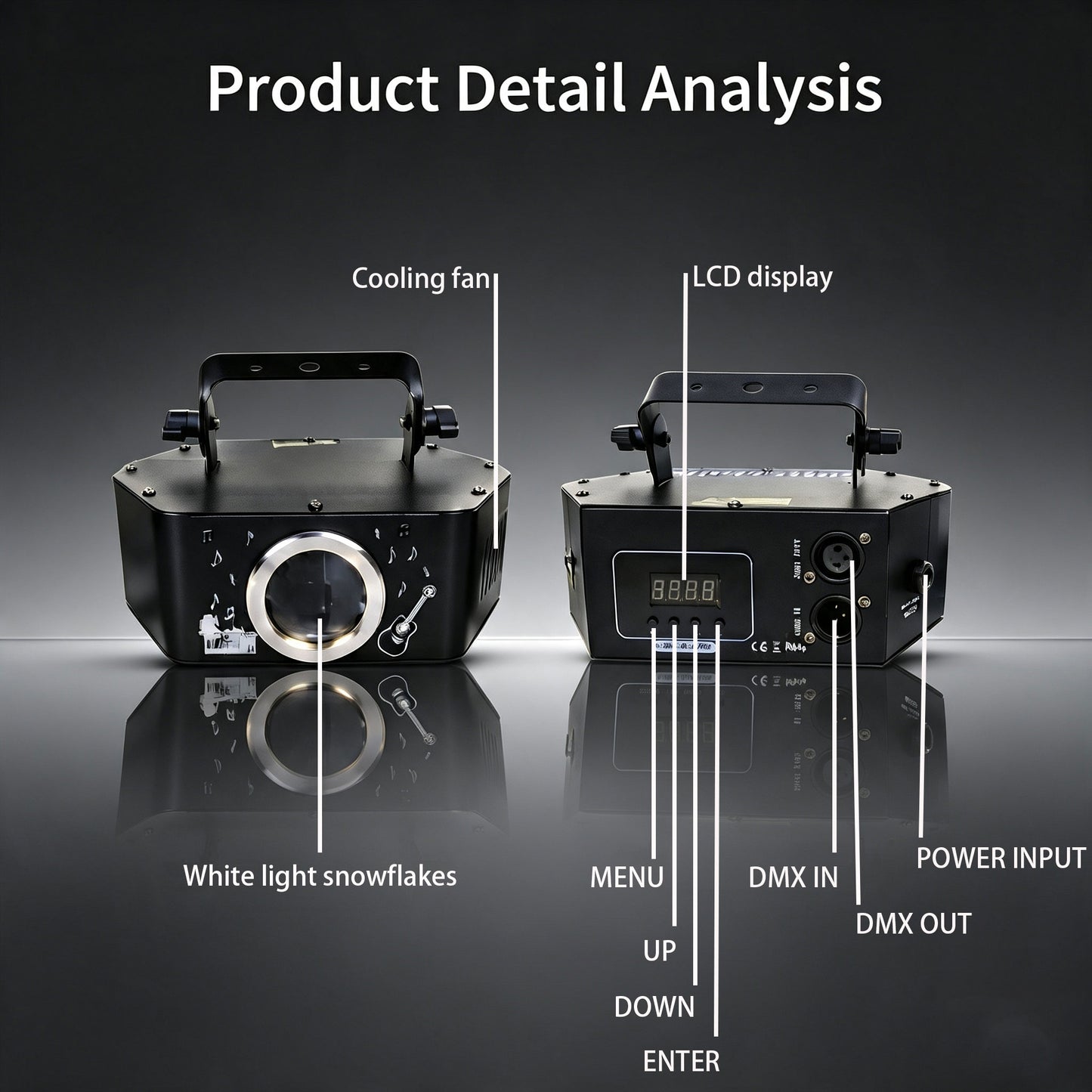 (HOT)RaveLight™Snowflake 5W Laser Projection Light