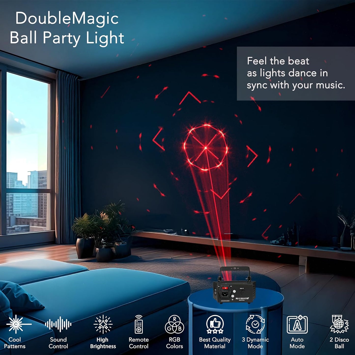 RaveLight™ Double Magic Ball Disco Light