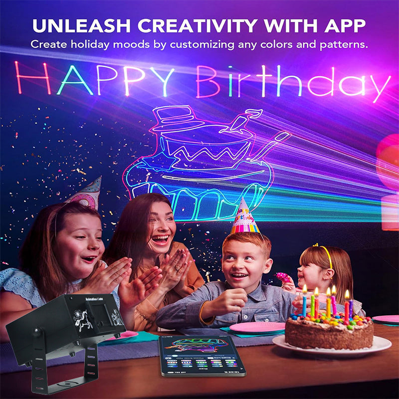 (NEW)RaveLight™  APP DIY Drawing Animation Laser Projector