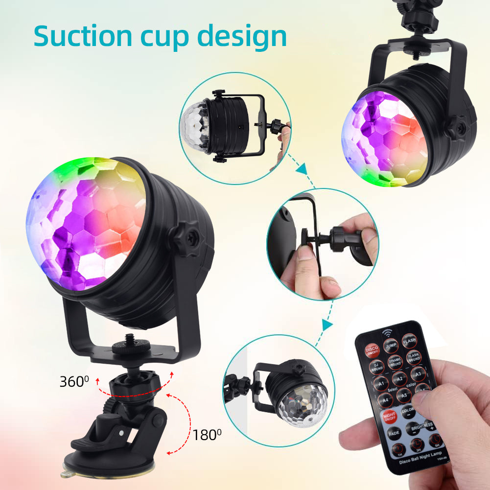 RaveLight™ USB Disco Ball Lamp 2 pcs