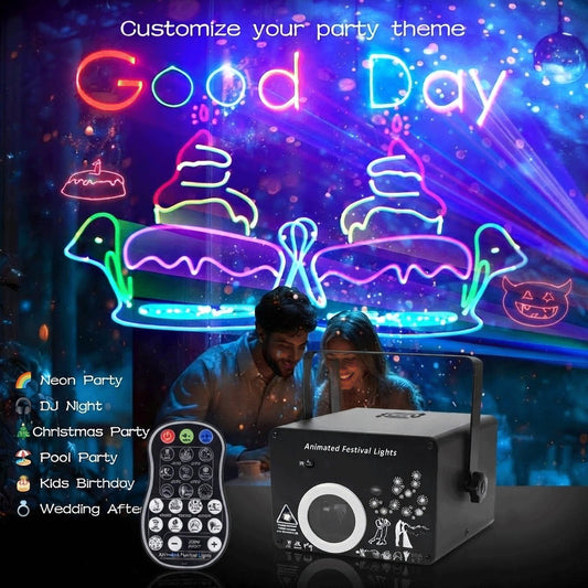 RaveLight™ 9 Major Theme Animation Lights