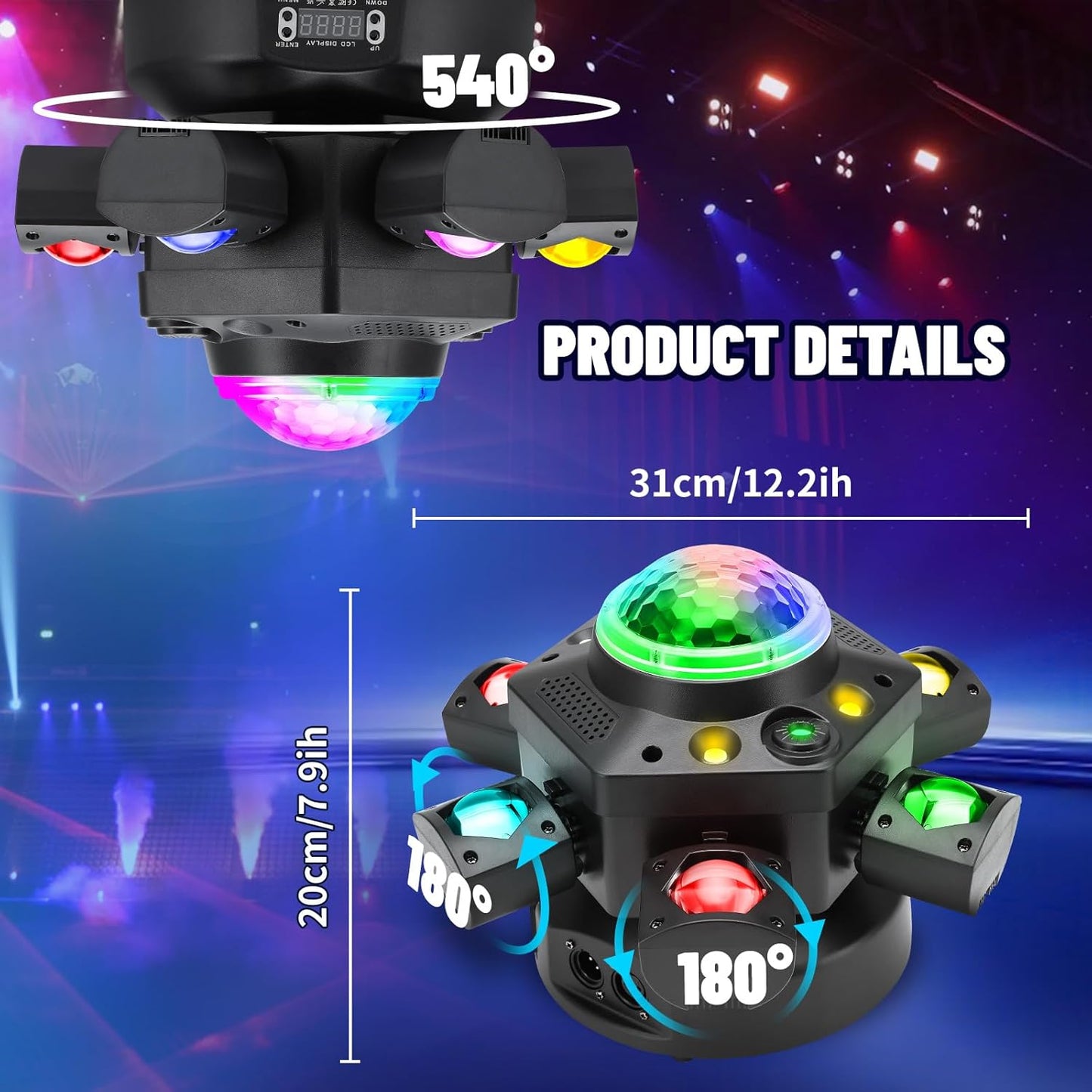 RaveLight™ 150W LED Disco Ball Moving Head