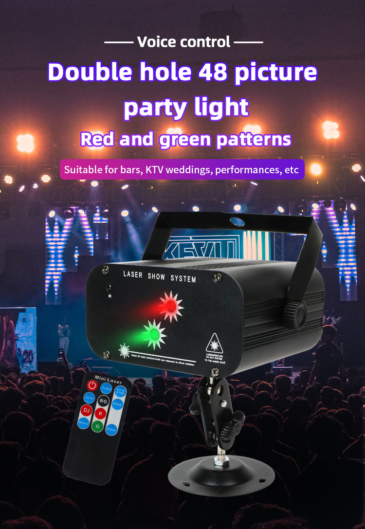 NEW RaveLight™ 48-Pattern Laser Lighting