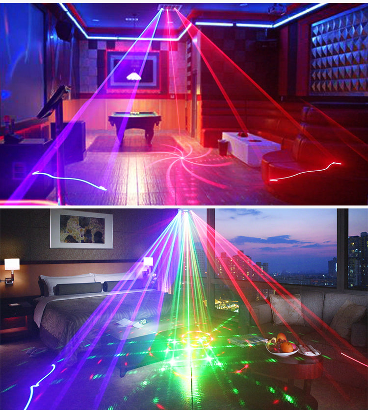RaveLight™  3-in-1 Laser, Scanner, & Strobe Stage Lighting