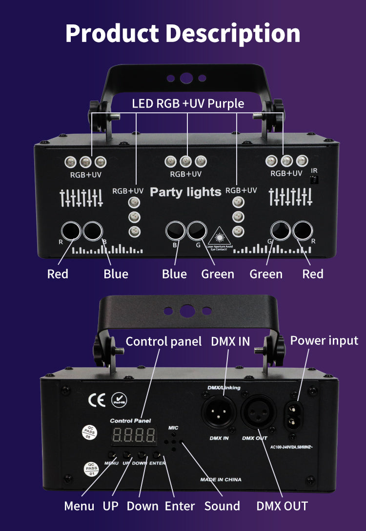 (HOT)RaveLight™ 21 Eye  UV Party Light