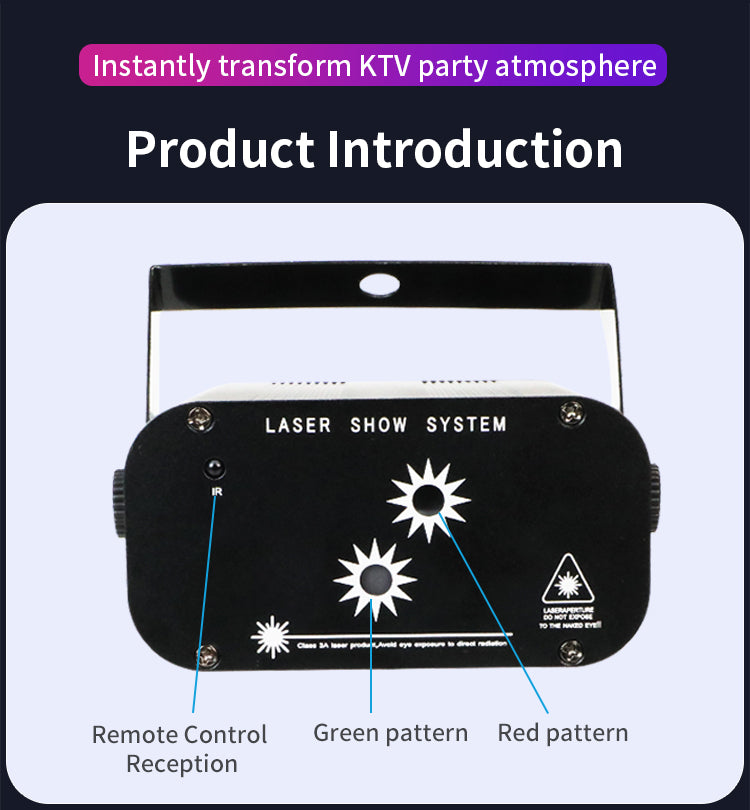 NEW RaveLight™ 48-Pattern Laser Lighting