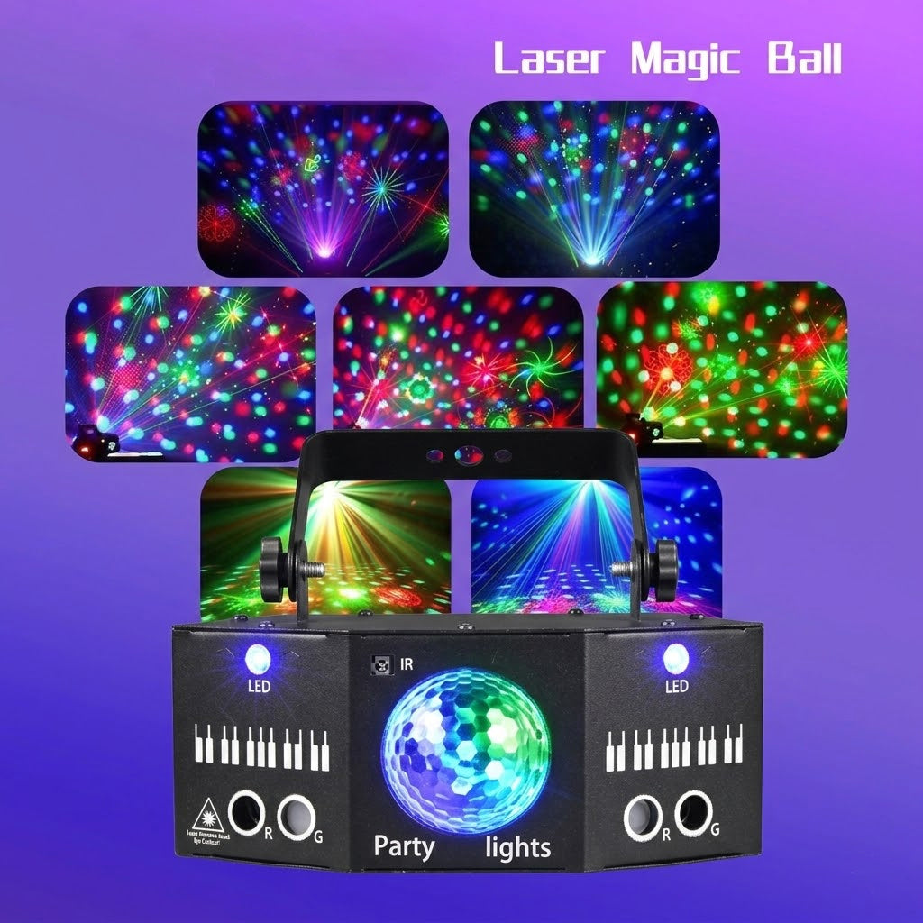 RaveLight™ 6 Eye Dj Disco Laser Light