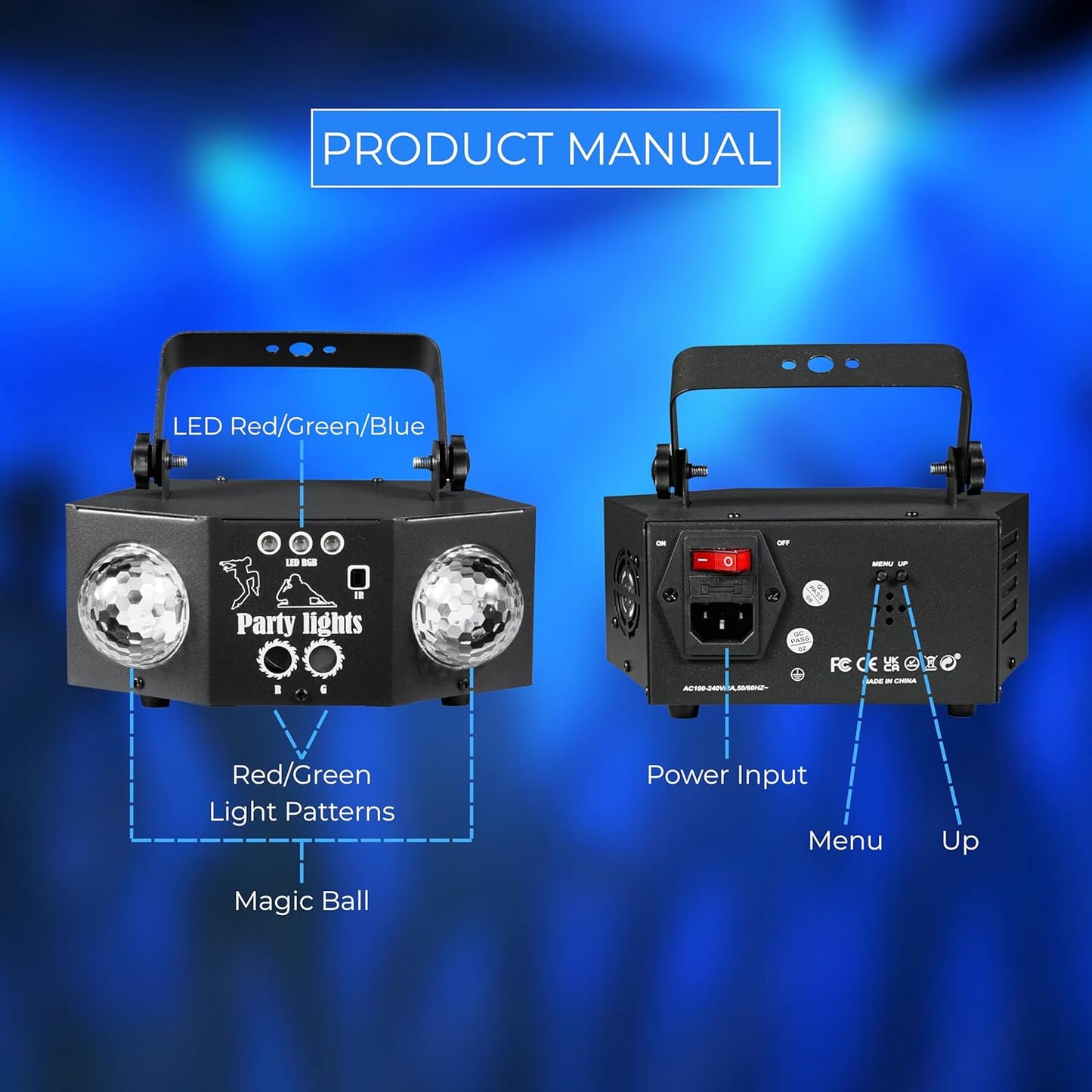 RaveLight™ Double Magic Ball Disco Light
