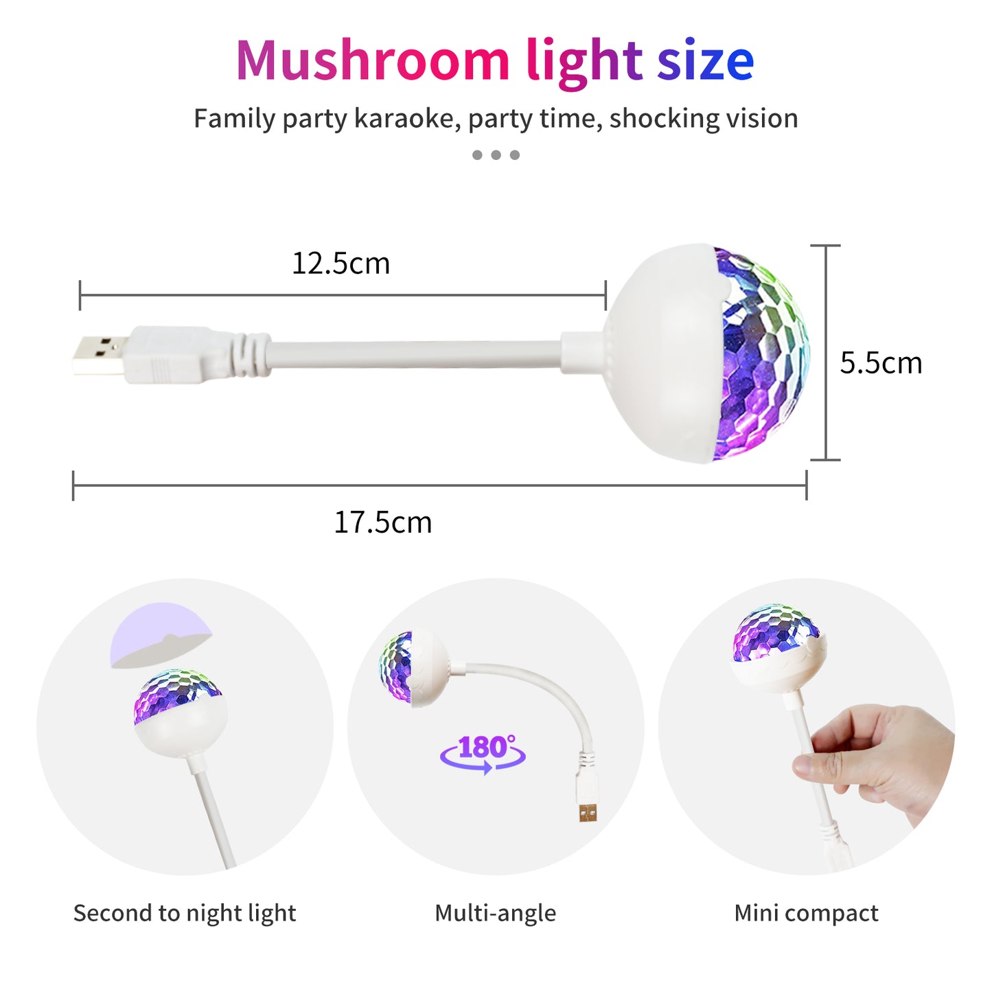 RaveLight™ USB Car Disco Light
