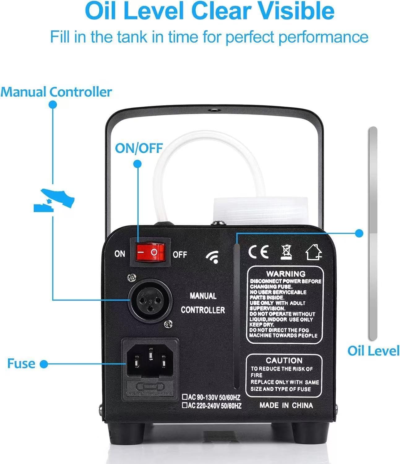 RaveHaze™ 500W LED Fog Machine