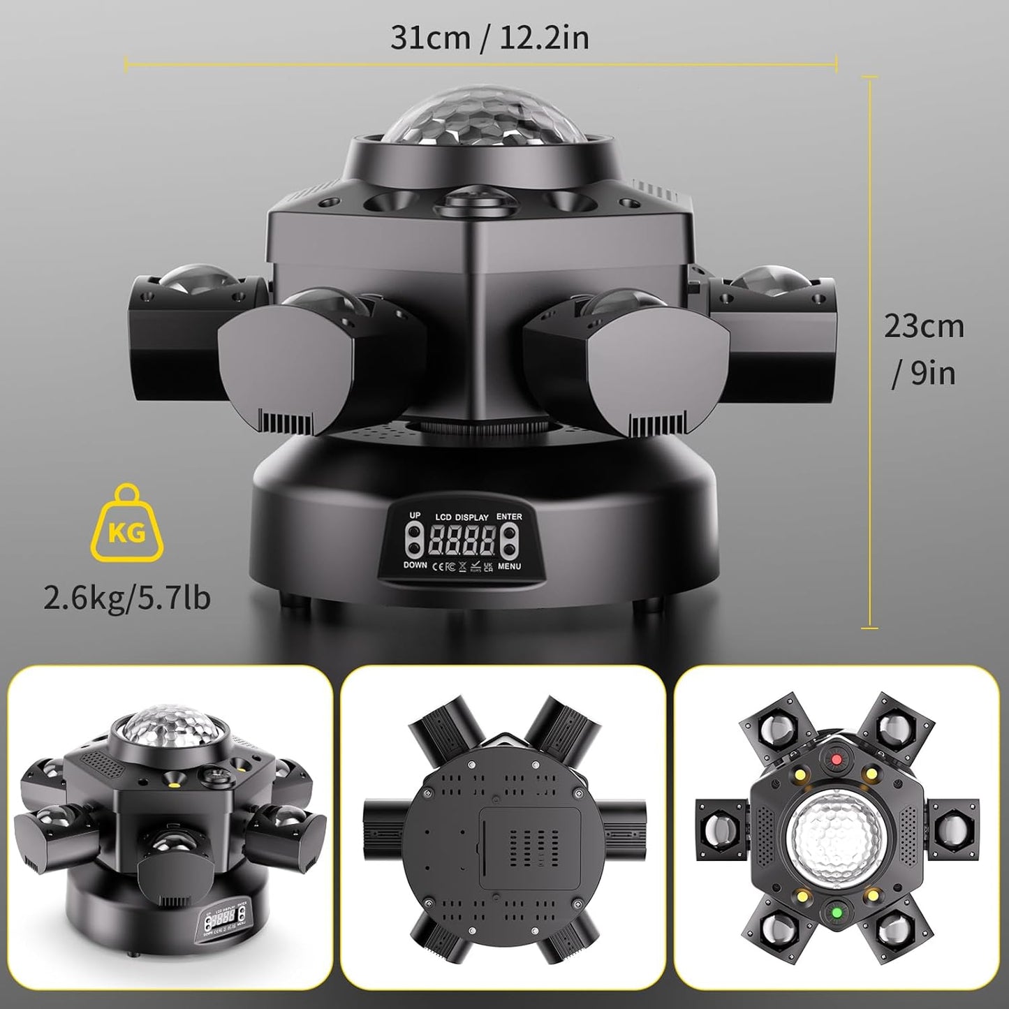 RaveLight™ 150W LED Disco Ball Moving Head