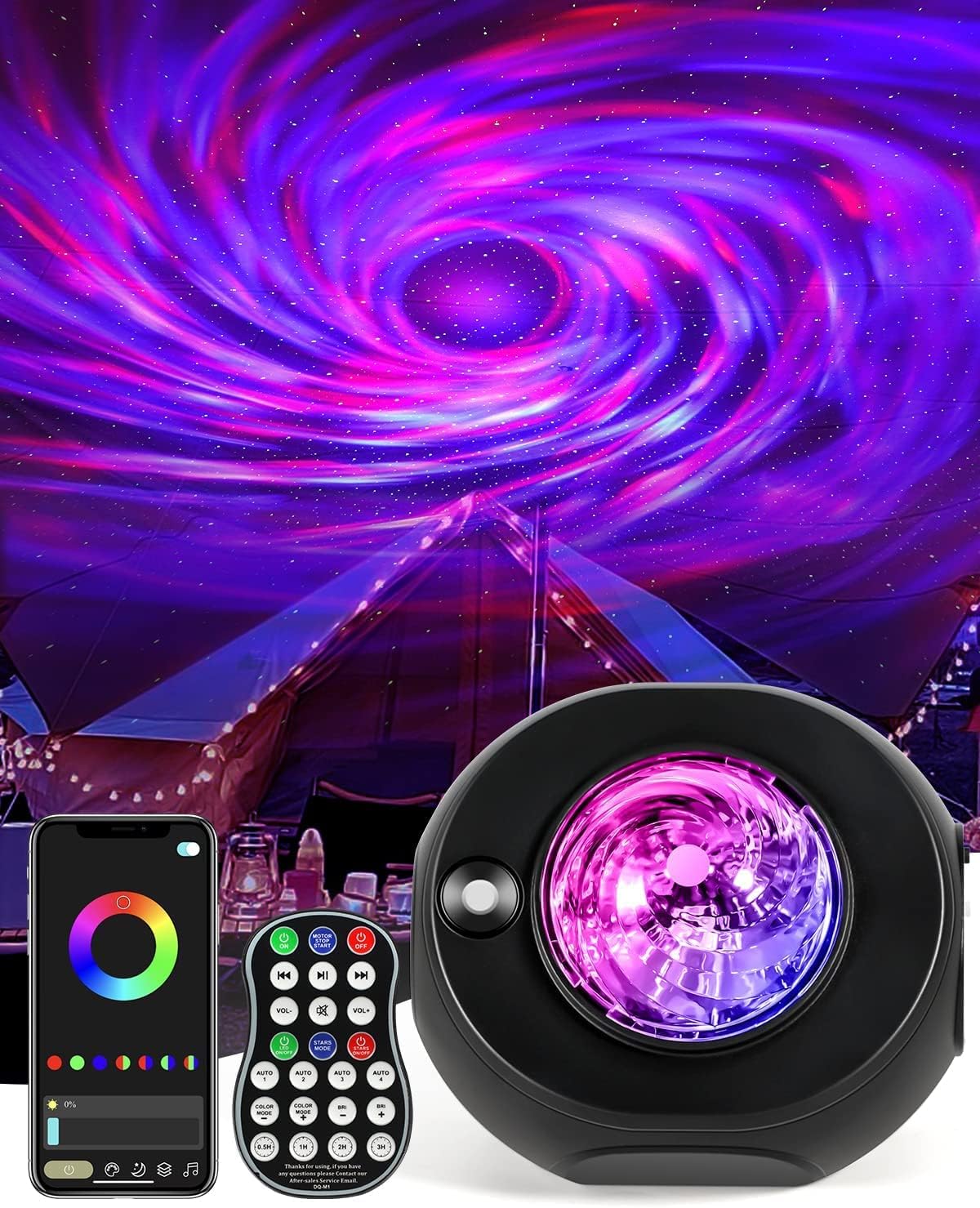 RaveLight™ Bluetooth Galaxy Projector & Speaker