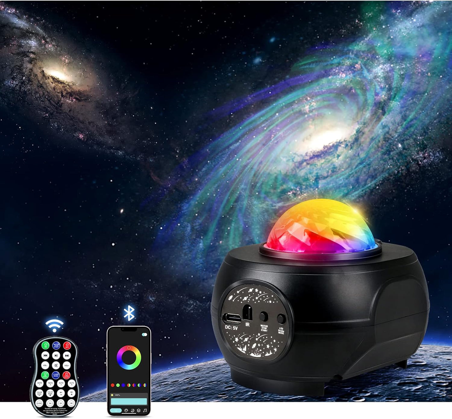 RaveLight™ Bluetooth Galaxy Projector & Speaker