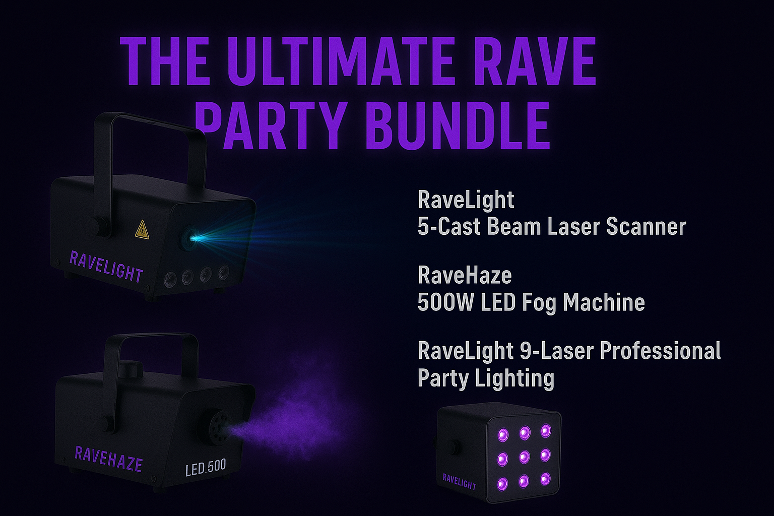 Items For A Rave The Ultimate Rave Party Bundle – RaveLight