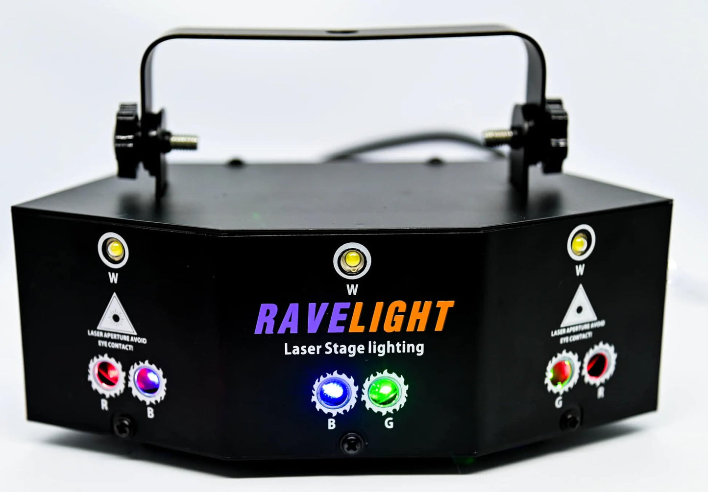 CNCEST Lumière Disco Party Light avec télécommande, 9-Eyes LED RGB Lig