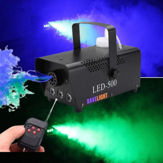The Ravelight LED Light 500W Fog Machine with Remote Control