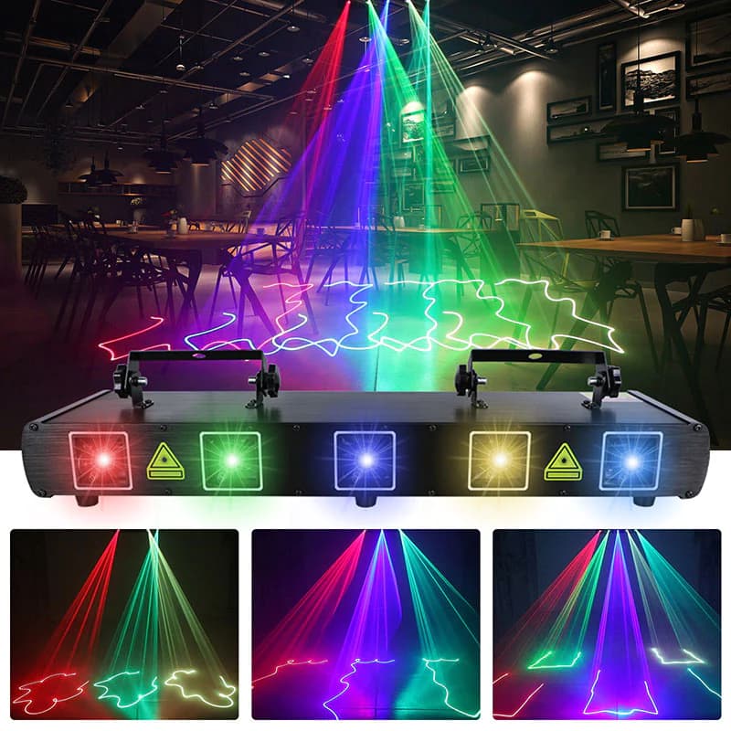 The Ravelight 5-Beam Party Laser Lights Projector